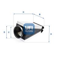 30.B87.00 - Filtr powietrza UFI (OEM QUALITY) INFINITI/DB