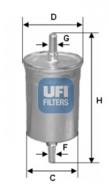 31.718.00 - Filtr paliwa UFI (OEM QUALITY) (prod.OE 1J0201511A) AUDI, SEAT, SKODA, VOLKSWAGEN