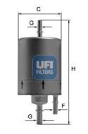 31.830.00 - Filtr paliwa UFI (prod.OE 4F0 201 511B) AUDI /patrz również 31.831.00/
