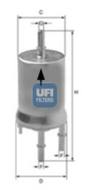 31.832.00 - Filtr paliwa UFI (prod.OE 6Q0 201 051B) VAG /3 bary/