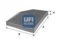 54.168.00 - Filtr kabinowy UFI (OEM QUALITY) /węglowy/ PORSCHE MACAN 14-/VAG A4/A5 07-/Q5 08-