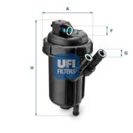 55.116.00 - Filtr paliwa UFI (OEM QUALITY) (prod.OE 813036) /z obudową/ OPEL (GM), VAUXHALL, SUZUKI