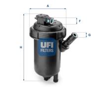55.120.00 - Filtr paliwa UFI (OEM QUALITY) (prod.OE 813037) /z obudową/ OPEL (GM)/SAAB