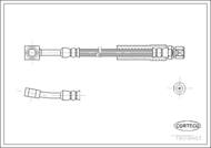 19018483 COR - Przewód hamulcowy CORTECO /przód/ ESPERO 95-