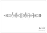 19018558 COR - Przewód hamulcowy CORTECO /przód/ AR 145 94- AR 146 94-/155 92-/GTV 95-/TYPE 91