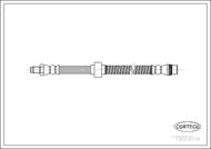 19019114 COR - Przewód hamulcowy CORTECO /przód/ ZX BERLINE 91-/ZX BREAK 91-