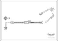 19032132 COR - Przewód hamulcowy CORTECO /przód L/ TRANSIT -00