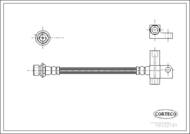 19032191 COR - Przewód hamulcowy CORTECO /tył/ TRANSIT 88-00