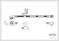 19032659 COR - Przewód hamulcowy CORTECO /przód L/ CHRYSLER VOYAGER I (ES) -09/1995 (ABS)