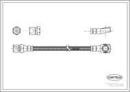 19032688 COR - Przewód hamulcowy CORTECO /tył/ JAGUAR XJ/XK8 3.3/4.0/4.2 03/1996-