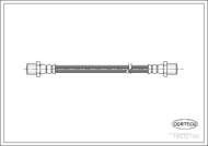 19032709 COR - Przewód hamulcowy CORTECO /tył/ SUZUKI SJ410 TYPE 1/2 09/1981-12/1988 (/wszystkie mod