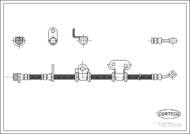 19032908 COR - Przewód hamulcowy CORTECO /przód L/ HONDA LEGEND III (KA9) 3.5 V6 02/1996-