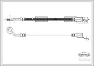 19032955 COR - Przewód hamulcowy CORTECO /przód L/ WRANGLER/ CHEROKEE 01/1999-