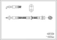 19033069 COR - Przewód hamulcowy CORTECO /przód L/ TOYOTA CELICA (T20) 1.8/2.0 16V -11/1999