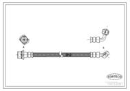 19033087 COR - Przewód hamulcowy CORTECO /tył/ TOYOTA LAND CRUISER (J7/J8/J9) 2.4-4.5w