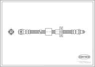 19034869 COR - Przewód hamulcowy CORTECO /przód/ BMW X3 (E83/E83 LCI) 01/2004-