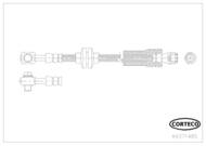 49371485 COR - Przewód hamulcowy CORTECO /przód/ ASTRA 1.4 09- /5-drzwiowa/