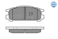 0252170315/W MEY - Klocki hamulcowe MEYLE /tył/ /z czujnikiem/ SUBARU