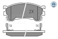 0252175416/PD MEY - Klocki hamulcowe MEYLE /przód/ MAZDA