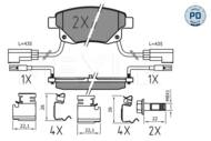 0252448617/PD MEY - Klocki hamulcowe MEYLE /tył/ FORD