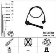 RC-EM1201 * - Przewody zapłonowe NGK MITSUBISHI LANCER/SPACESTAR 1.3 98-00 /4-przewody/