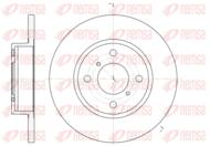 6621.00 REM - Tarcza hamulcowa REMSA 