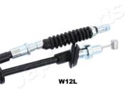 BC-W12L JAP - Linka hamulca ręcznego JAPANPARTS /tył L/