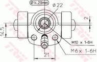 BWA108 - Cylinderek hamulcowy TRW VAG 14/29MM