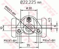 BWB111 - Cylinderek hamulcowy TRW VAG PASSAT 81-88