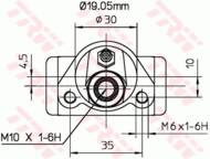 BWD110 - Cylinderek hamulcowy TRW FIAT CINQUECENTO 91-99