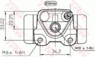 BWD271 - Cylinderek hamulcowy TRW /P/ TOYOTA CARINA E 94-97