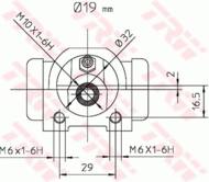 BWD302 - Cylinderek hamulcowy TRW RENAULT MEGANE 99-02 (+ABS)