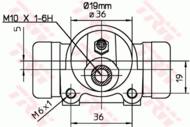 BWD326 - Cylinderek hamulcowy TRW FIAT STRADA 99-