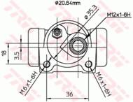 BWF158 - Cylinderek hamulcowy TRW PSA