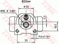 BWH376 - Cylinderek hamulcowy TRW FIAT BRAVA/BRAVO 95-96