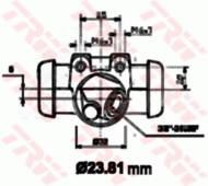 BWK117 - Cylinderek hamulcowy TRW /przód P/ RENAULT 4 63-88