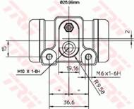 BWN240 - Cylinderek hamulcowy TRW FIAT DUCATO 94-01 /10/14/
