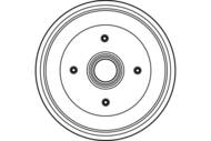 DB4029 - Bęben hamulcowy TRW FORD FIESTA 89-96