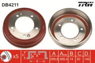 DB4211 - Bęben hamulcowy TRW PSA J9 80-87