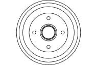 DB4308 - Bęben hamulcowy TRW FORD FIESTA 02-08