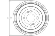 DB4422 - Bęben hamulcowy TRW /tył/ HYUNDAI i20 08-/KIA