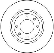 DF1220 - Tarcza hamulcowa TRW PSA BERLINGO/XSARA PSA 206/