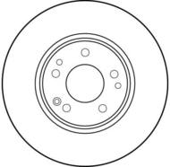 DF1594 - Tarcza hamulcowa TRW DB R129 SL-KLASA 89-99
