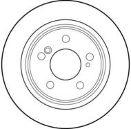 DF1595 - Tarcza hamulcowa TRW /tył/ DB R129 SL-KLASA 89-98