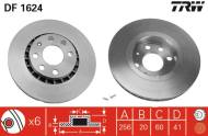 DF1624 - Tarcza hamulcowa TRW /przód/ OPEL VECTRA A 91-95