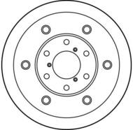DF1726S - Tarcza hamulcowa TRW IVECO DAILY 78-96