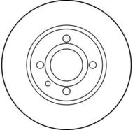 DF1734 - Tarcza hamulcowa TRW ALFA ROMEO 33 86-95 1.7