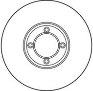 DF1856 - Tarcza hamulcowa TRW ROVER MINI 74-97
