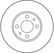 DF2734 - Tarcza hamulcowa TRW /przód/ FIAT STILO 01-