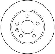 DF2797 - Tarcza hamulcowa TRW DB VITO 95-03 /wentylowana/